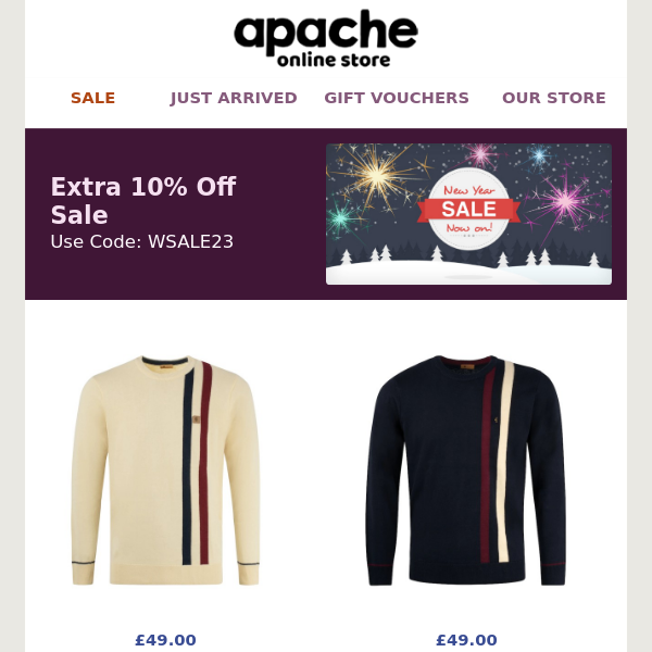 ⛔Apache Our New Year Sale Is Now On!