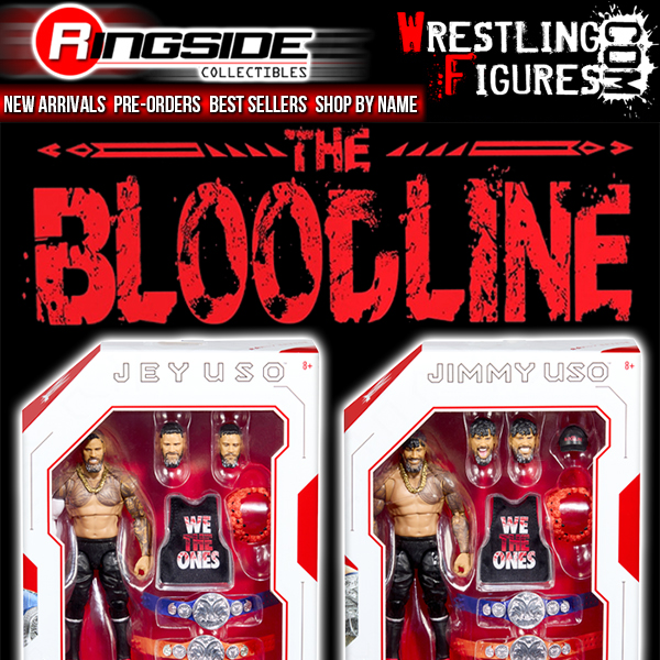 Bloodline WWE Figures at Ringside!