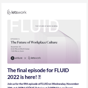 Event Alert: FLUID - Save your slot today! 🤩