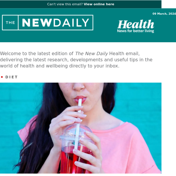 HEALTH: Sour on sweeteners | Exercise myth busted | Allergy vaccine hope | Overthinking fixed | Illicit drug jump | Anti-ageing key | Simple snoring fix