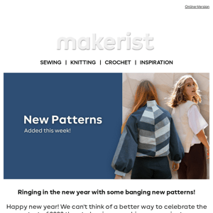 New Patterns added this week!