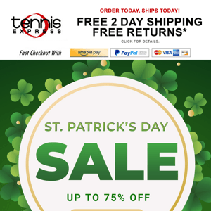 Your LUCKY Day! Extra 20% OFF Select Apparel☘️