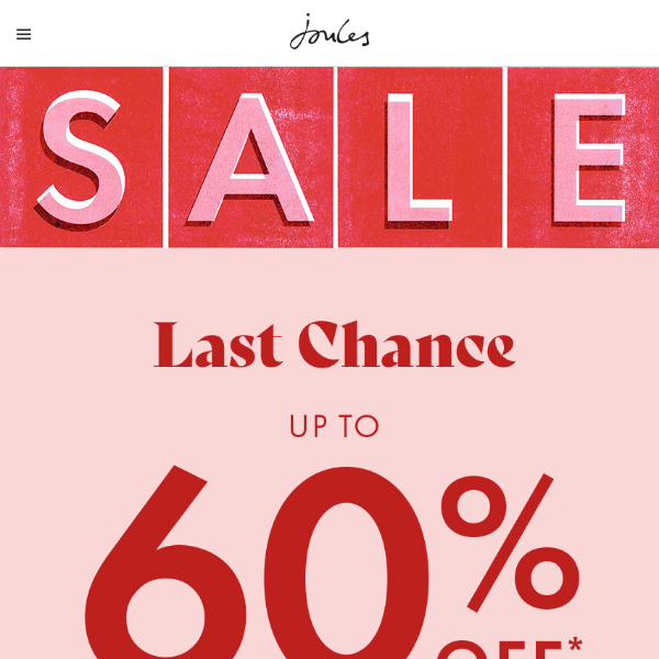 Last chance to shop sale styles before midnight