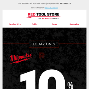 Milwaukee Red Monday Flash Sale! Today Only