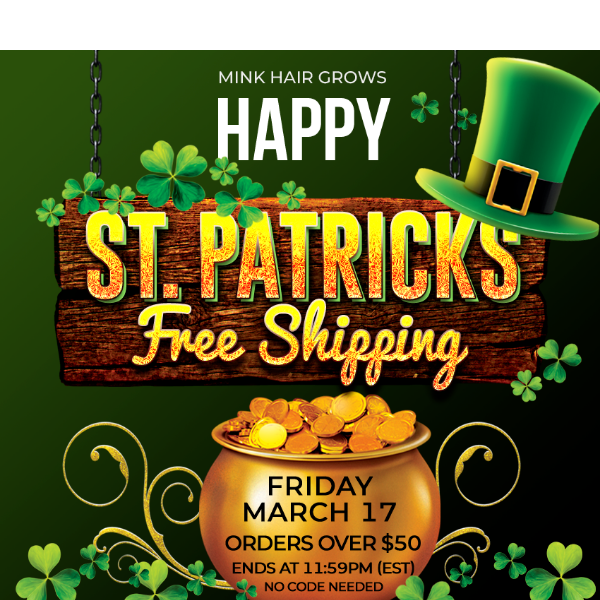 Your FREE St. Patty's item is inside☘️