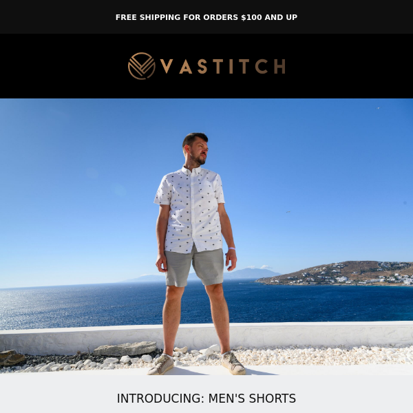 📣 Men's Shorts — 25% OFF Introductory Sale!