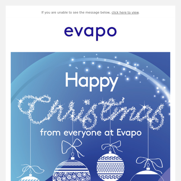 Happy Christmas from everyone at Evapo 🎄