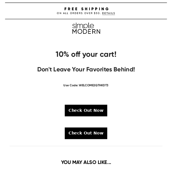 Don't leave these behind! 10% off your cart - Simple Modern