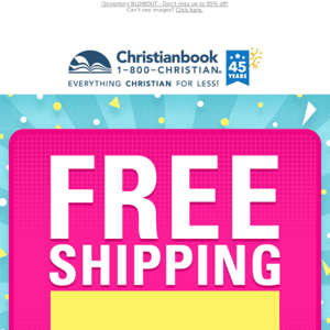 Wow! Free Shipping is BACK...For 2 Days Only!