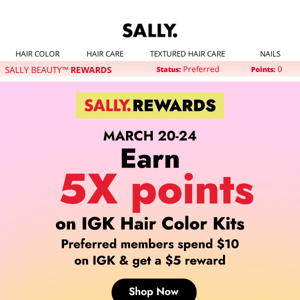 5X Points On *Every* IGK Purchase 🥳