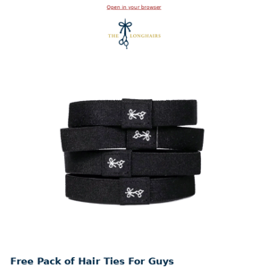 Complete your purchase, get a free pack of hair ties