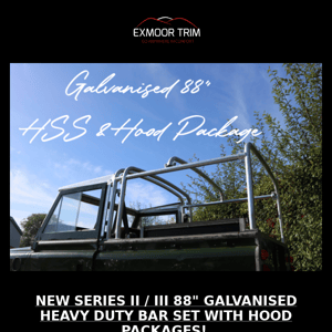 📣 NEW 88" Galvanised Heavy Duty Bar Set & Hood Packages! 📣