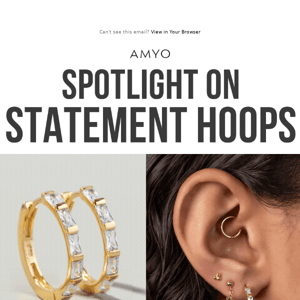 Spotlight on STATEMENT HOOPS✨✨✨