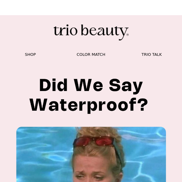 Waterproof, perfectly shaped brows? Check