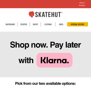 💰 Shop Now. Pay Later, with Klarna! 💰