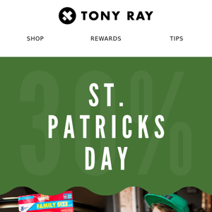 Celebrate St. Patrick's Day with 30% off! 🍀