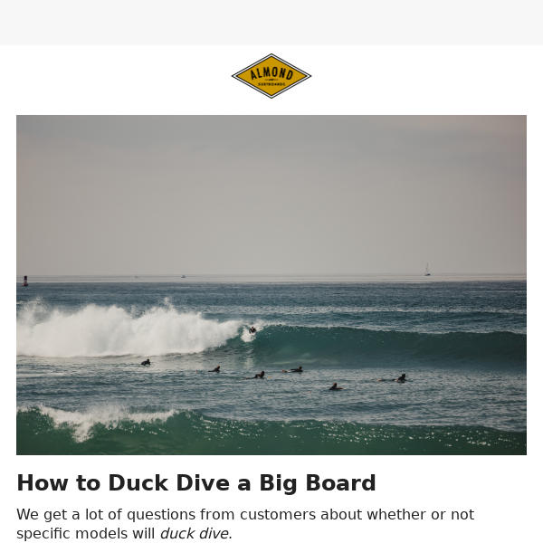 How to Duck Dive A Bigger Board 🌊