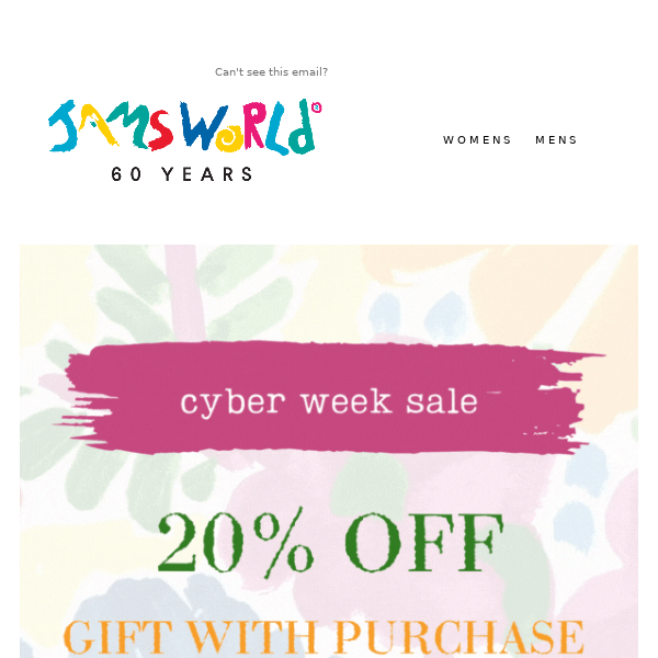 CYBER WEEK SALE (20% OFF, FREE SHIPPING, GIFT w/ PURCHASE)