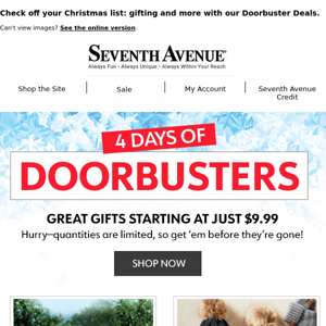 Doorbuster Deals: Day 3 of Deals You Don’t Want to Miss!