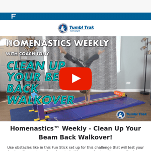 [Homenastics™ Weekly] Clean Up Your Beam Back Walkover! 🤩