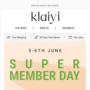 Super Member Day| up to $80 off