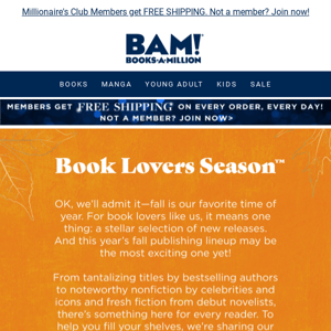 Shop Book Lovers Season™ With Favorite Fiction, Poetry, & Much More