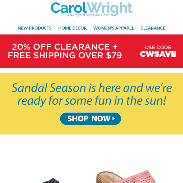 Sandal Season is here!