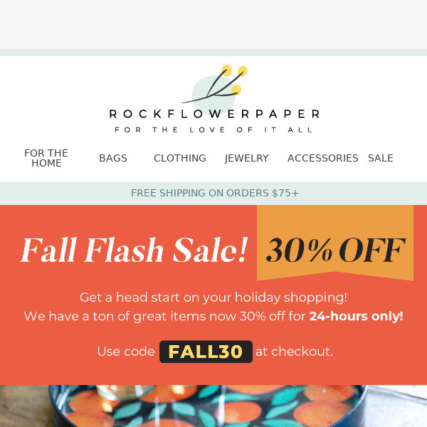 🍂 🍁 30% off Fall, 24-hours only!