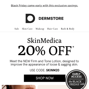 20% Off SkinMedica...Don't Wait!