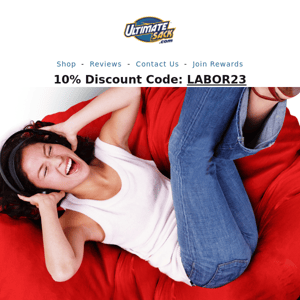 Exclusive Labor Day deal: Extra 10% off bean bag chairs!