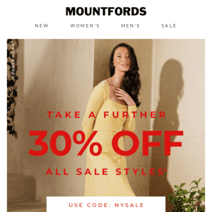 Sale | Take a Further 30% off All Sale Items