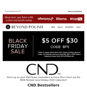 🚨 BLACK FRIDAY SALE: CND Restocks Going FAST! 🚨