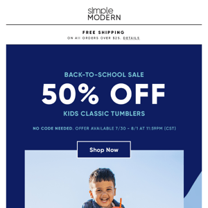 BACK-TO-SCHOOL SALE STARTS NOW! 🎉