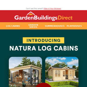 Have You Seen Our Brand New Log Cabins?