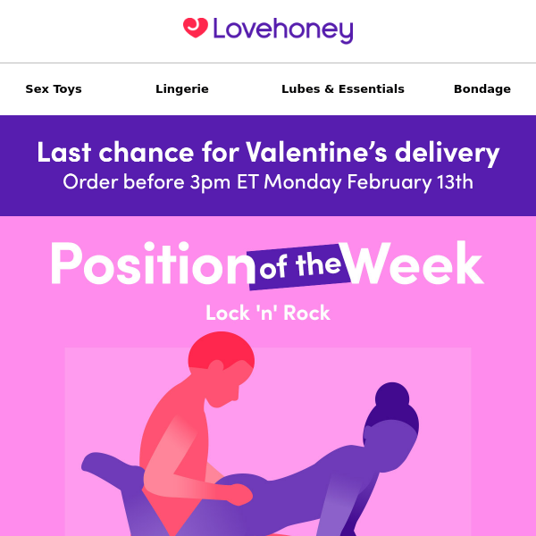 Lovehoney , your Position of the Week is ready 😉