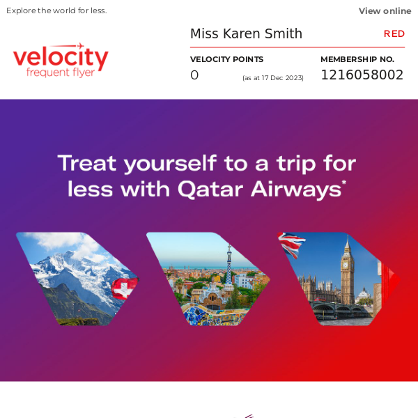 Virgin Australia, exclusive flight savings with Qatar Airways