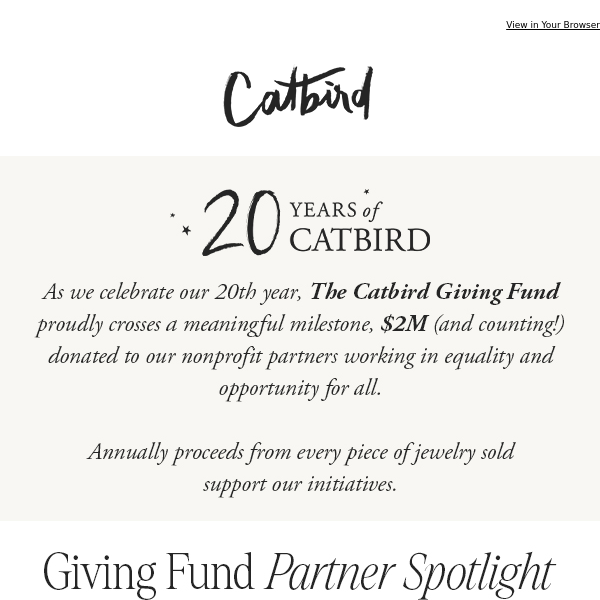 20 Years of Catbird 💖