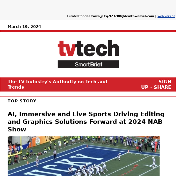 AI, Immersive and Live Sports Driving Editing and Graphics Solutions Forward at 2024 NAB Show