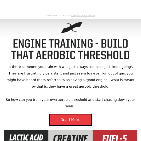 Engine Training - Build that aerobic threshold