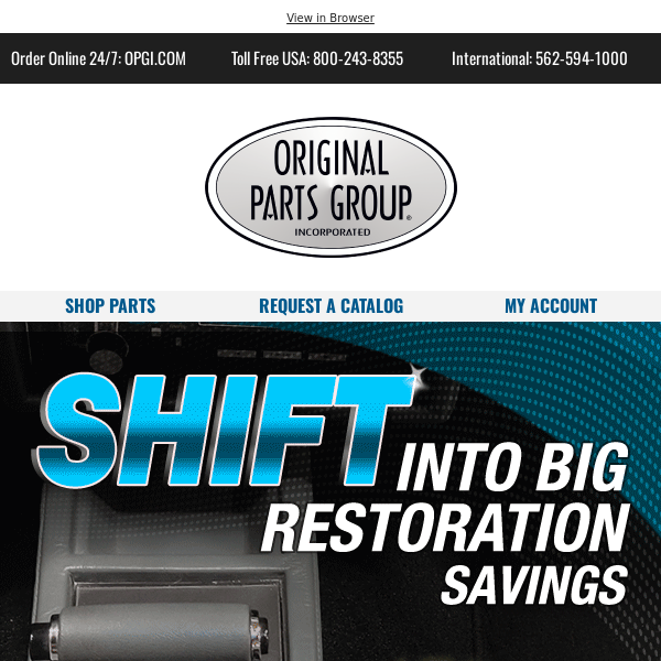 💰 Save Big! Up to 15% on Restoration & Accessories.