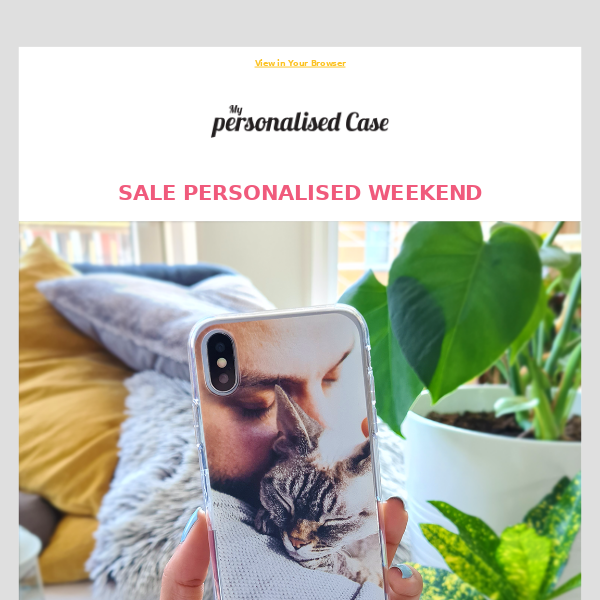 ⏰ Last Hours: Personalised Weekend Sale!