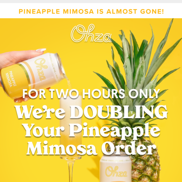 We're DOUBLING Your Pineapple Mimosa Order 🤯