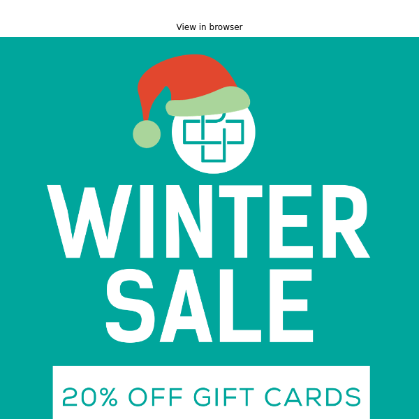 Don't Be A Grinch: Gift Cards 20% Off!