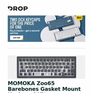 MOMOKA Zoo65 Barebones Gasket Mount Keyboard Kit, IDOBAO Gradient Shine-Through PBT Keycap Set, SoundCast VG5 Portable Bluetooth Speaker and more...