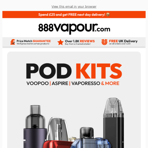 Ready for a new vape? Check out these Pod Kits! 😍