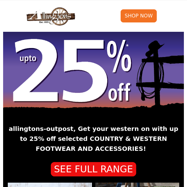 Allingtons Outpost on X: New R. M. Williams clothing has just