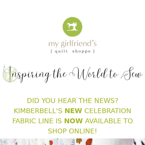 Kimberbell's Celebration collection is HERE!🎊