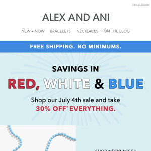 This Week’s Edit: Savings in Red, White and Blue 🔴🔵