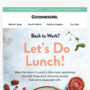 Back-To-Work Lunch Ideas