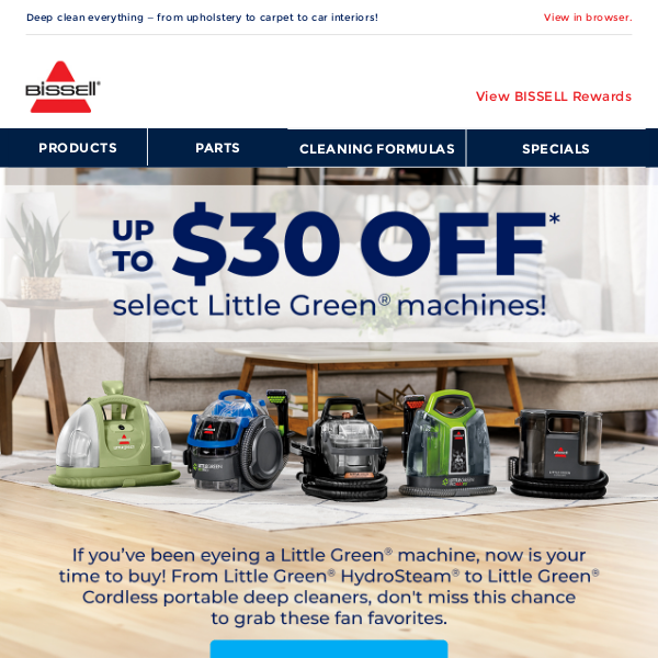 SALE ALERT 🚨 Get $30 off select Little Green® machines